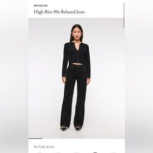 Abercrombie & Fitch Women's Black Straight Leg Jeans